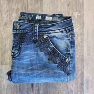 MISS ME SIGNATURE CUFFED SKINNY JEANS